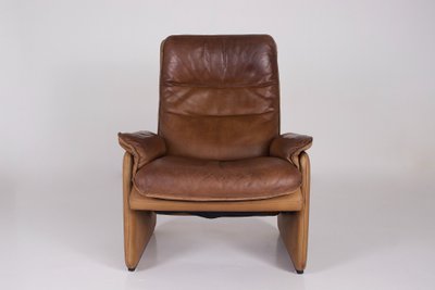 Fauteuil et Ottoman en cuir de Sede DS-50