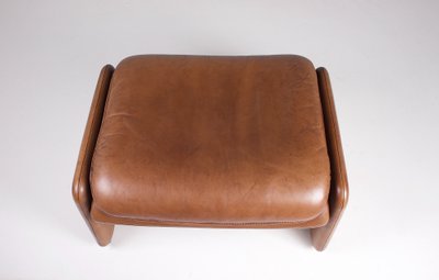 Fauteuil et Ottoman en cuir de Sede DS-50