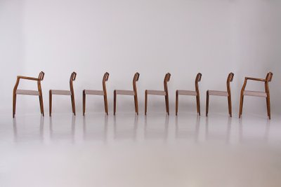 8 Rosewood chairs by Niels Otto Moller.