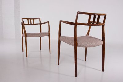 8 Rosewood chairs by Niels Otto Moller.