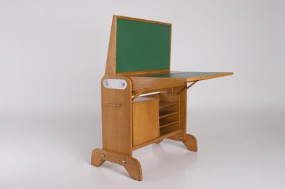 Bureau escamotable en chêne Raclem