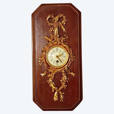 Antique small Louis XVI style cartel clock