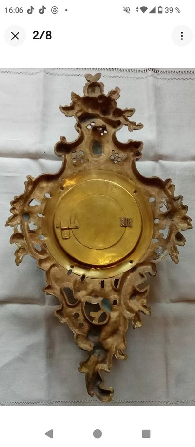 Antique Louis XV Style Cartel Clock