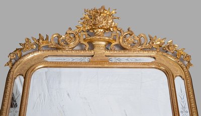 Antique French mirror, 19th century.