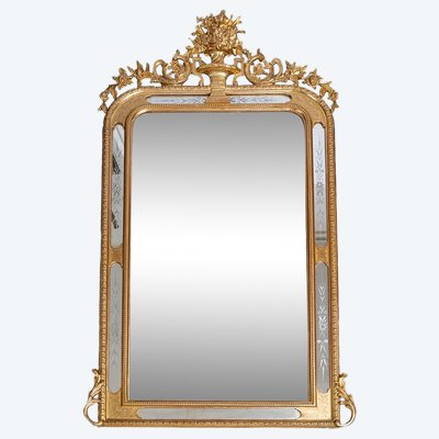 Antique French mirror, 19th century.