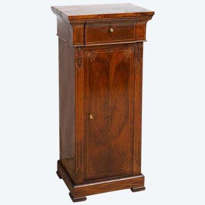 Antique Carlo X bedside table, Naples, early 19th century.