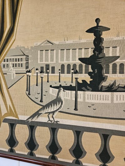 Jean Picart Le Doux Wandteppich - Place De La Concorde - 1950er Jahre -