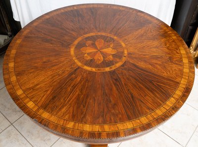 Antique Neapolitan coffee table from the early 19th century.