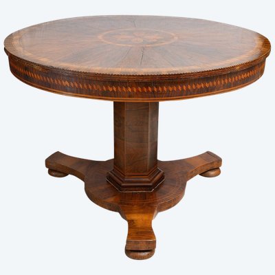 Antique Neapolitan coffee table from the early 19th century.