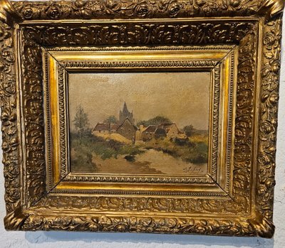 Pair of Paintings by the Painter Eugène Galien Laloue - Signed Léon Dupuy. 19th century.