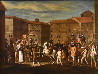 Carnival Scene In 17th-century Rome (piazza Navona) Michelangelo Cerquozzi (rome 1602 –1660)