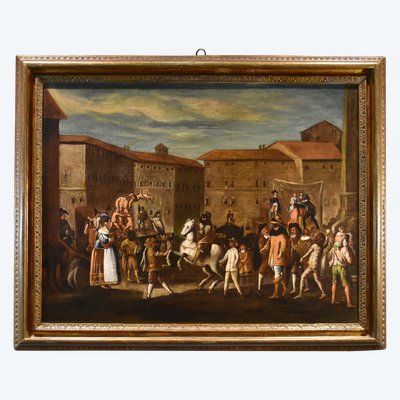 Carnival Scene In 17th-century Rome (piazza Navona) Michelangelo Cerquozzi (rome 1602 –1660)