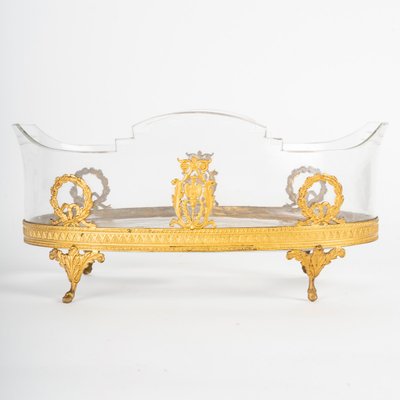 A crystal cup with gilt bronze trim, late 19th century