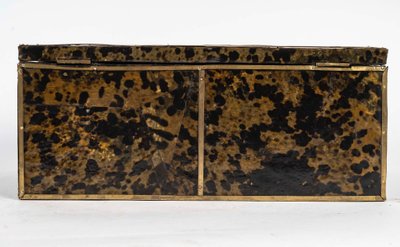 Travelling secretary in boulle marquetry and tortoise shell, late 19th century