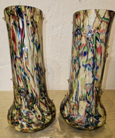 Pair of Clichy / Legras Vases - Early 20th century.