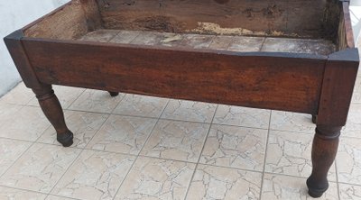 Old walnut side table