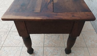 Old walnut side table