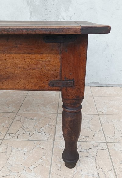 Old walnut side table