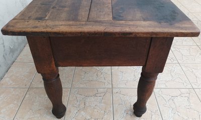 Old walnut side table