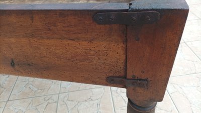 Old walnut side table