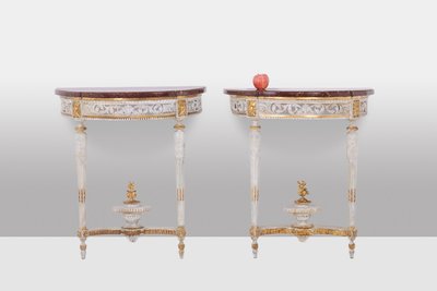 Malot. Pair of lacquered consoles from the Louis XVI period. Circa 1780. LS51701809P