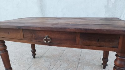 19th century walnut table