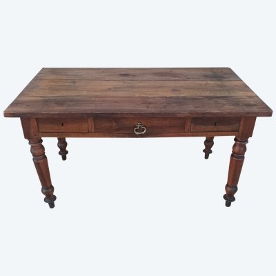 19th century walnut table