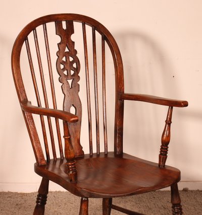 19th Century Chestnut Windsor Armchair