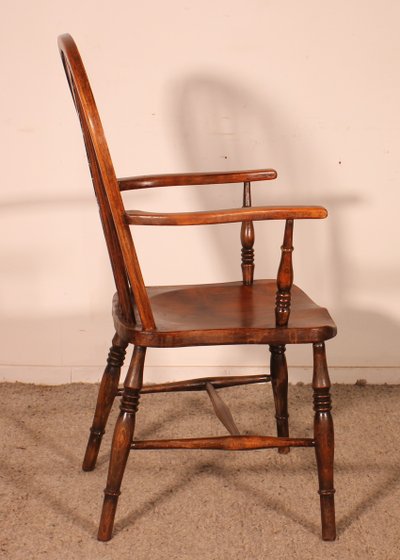 19th Century Chestnut Windsor Armchair