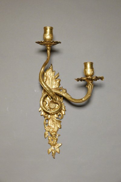 Pair of two-light Regence period wall lights