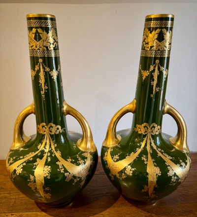 Pair of Art Nouveau Vases