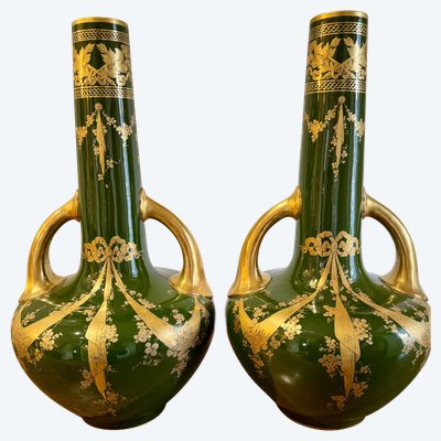 Pair of Art Nouveau Vases