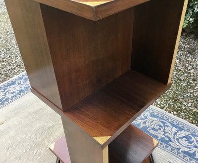 Art Deco rotating bookcase