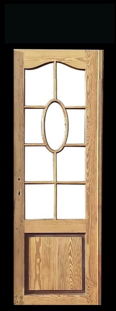 Old narrow glass doors