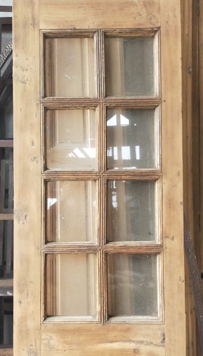 Old narrow glass doors