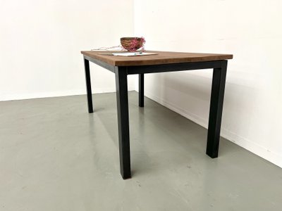 70s metal-frame dining table