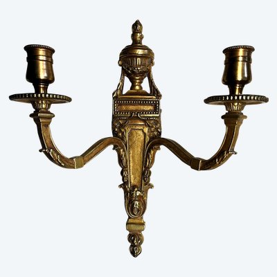 Solid bronze wall lamp, Louis XVI style