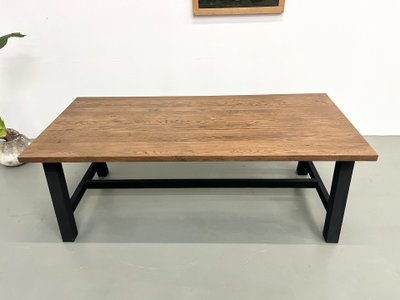 Modern solid oak dining table