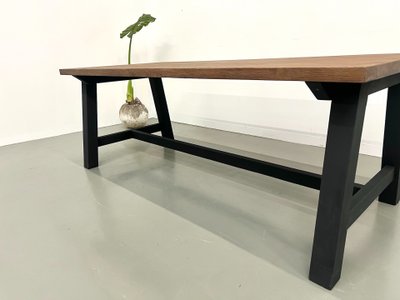 Modern solid oak dining table