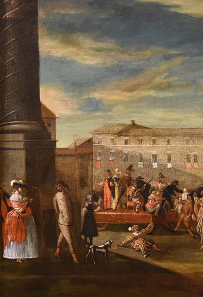 Carnival In Rome In Piazza Colonna, Roman School Of Bamboccianti (mid-17th Century)