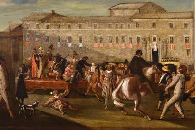 Carnival In Rome In Piazza Colonna, Roman School Of Bamboccianti (mid-17th Century)