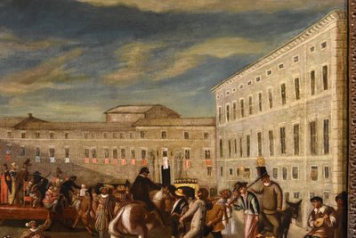 Carnival In Rome In Piazza Colonna, Roman School Of Bamboccianti (mid-17th Century)