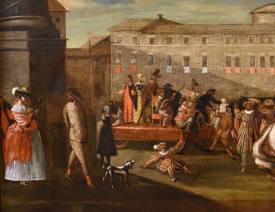 Carnival In Rome In Piazza Colonna, Roman School Of Bamboccianti (mid-17th Century)