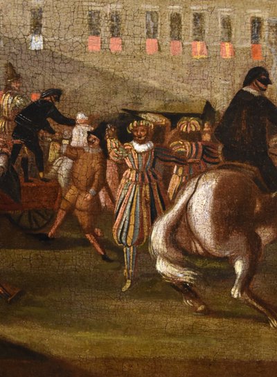 Carnival In Rome In Piazza Colonna, Roman School Of Bamboccianti (mid-17th Century)