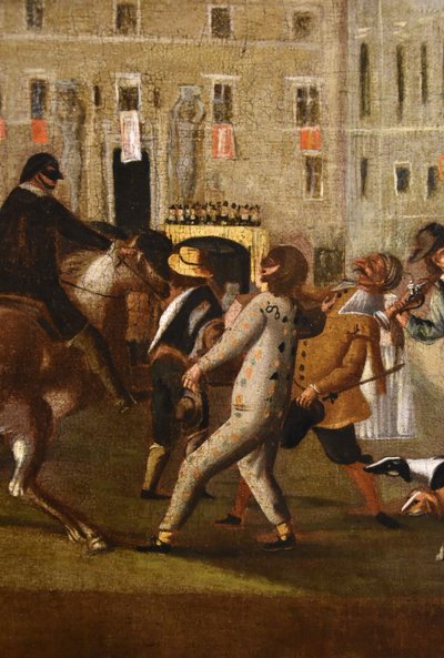 Carnival In Rome In Piazza Colonna, Roman School Of Bamboccianti (mid-17th Century)