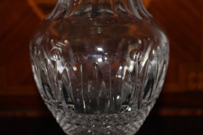 Cut crystal vase by Saint Louis Tommy model perfect condition