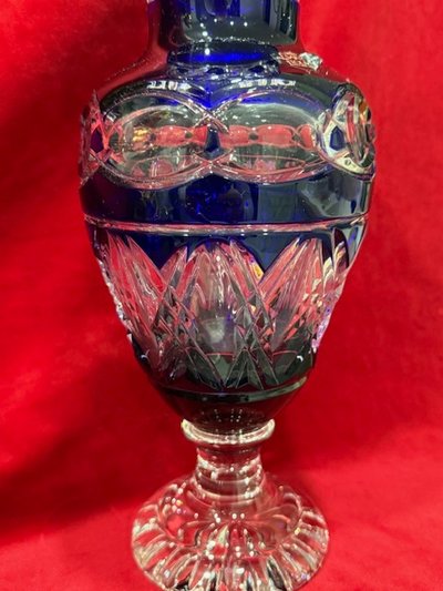 Cristal Saint Louis Cobalt Blue Vase