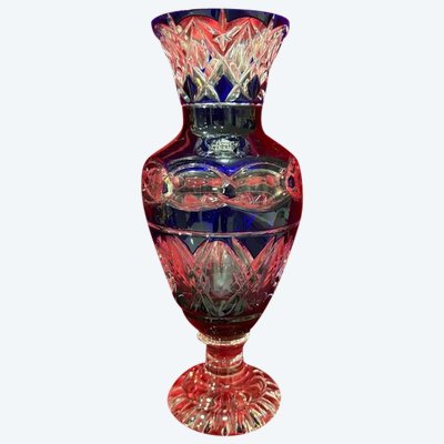 Cristal Saint Louis Cobalt Blue Vase