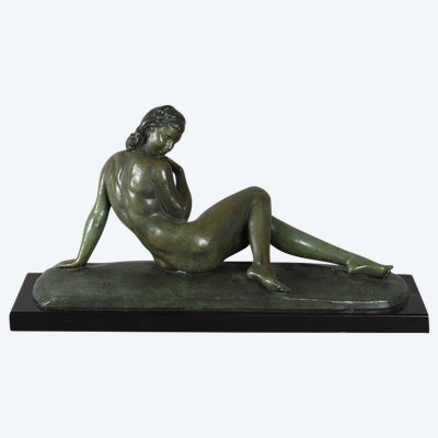 Early 20th century bronze, Ugo CIPRIANI 1887/1960, female nude