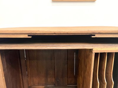 Small antique oak trading counter